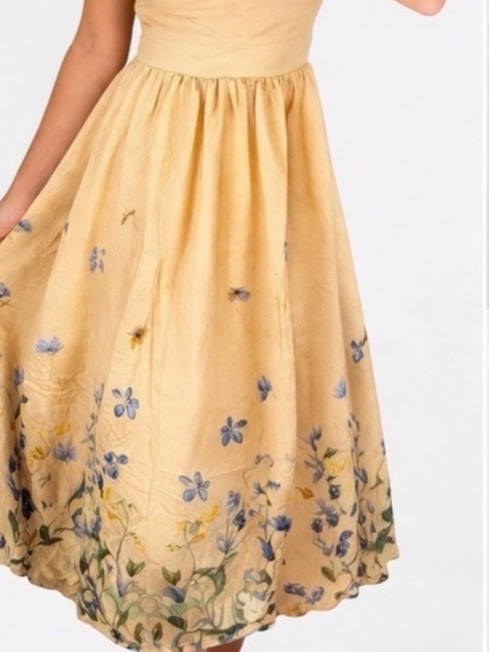 En Saison Peach Tiered Spaghetti Strap Dress Size L - Picture 2 of 8